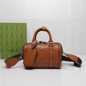 Alternative view of GUCCI JUMBO GG MINI DUFFLE BAG BROWN 8.6"W x 5.9"H x 4.9"D