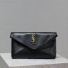 YSL CASSANDRE small envelope pouch in lambskin 21x14x3cm