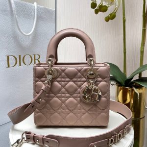 Alternative view of Small Lady Dior My ABCDior Bag Blush 8 x 6.5 x 3 inches