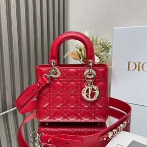 Alternative view of Small Lady Dior My ABCDior Bag Red 8 x 6.5 x 3 inches