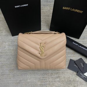 YSL LOULOU SMALL IN QUILTED LEATHER 23x17x9cm