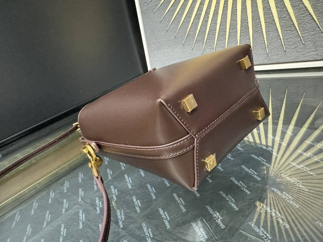 YSL LE 37 Mini (Shiny Leather) 15x13x6cm - Image 6