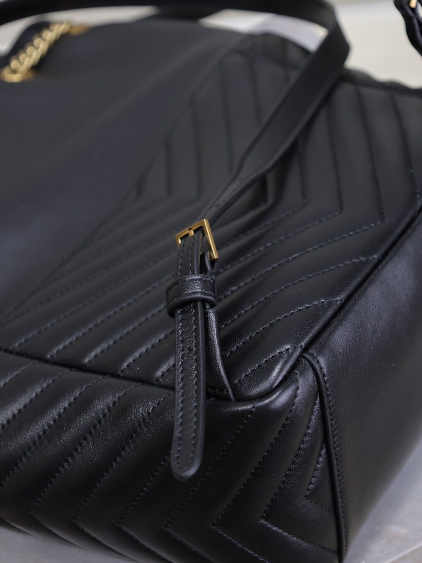 YSL Saint Laurent Joe Drawstring Quilted Backpack 22x29x15cm - Image 8