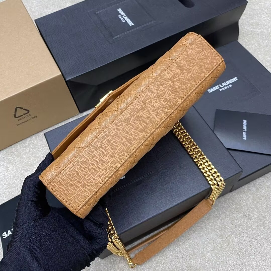 YSL ENVELOPE MEDIUM in MATELASS¨¦ lambskin 24x17.5x6cm - Image 5