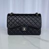 Chanel Classic Flap Jumbo 30cm CF shiny black 19.5×30×10cm