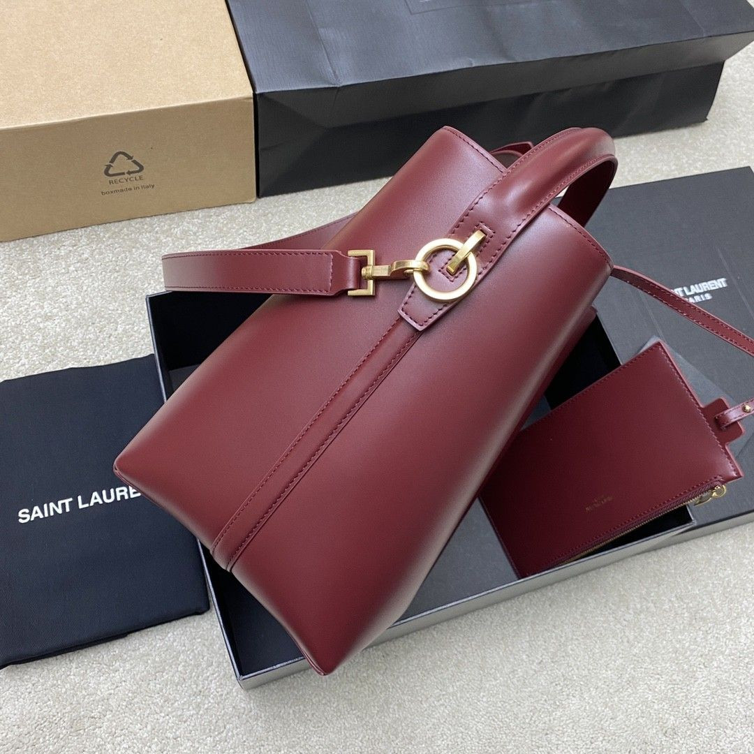 YSL LE 37 In Shiny Leather 26x20x12cm - Image 4