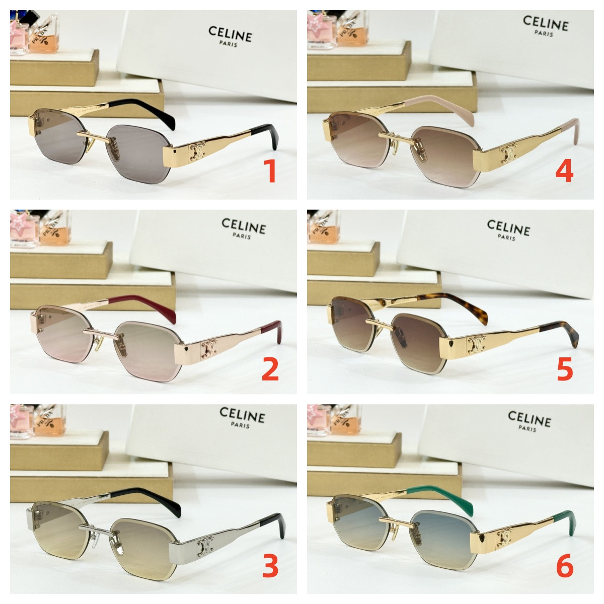 Celine Glasses CL42120U 57-17-145 - Image 2