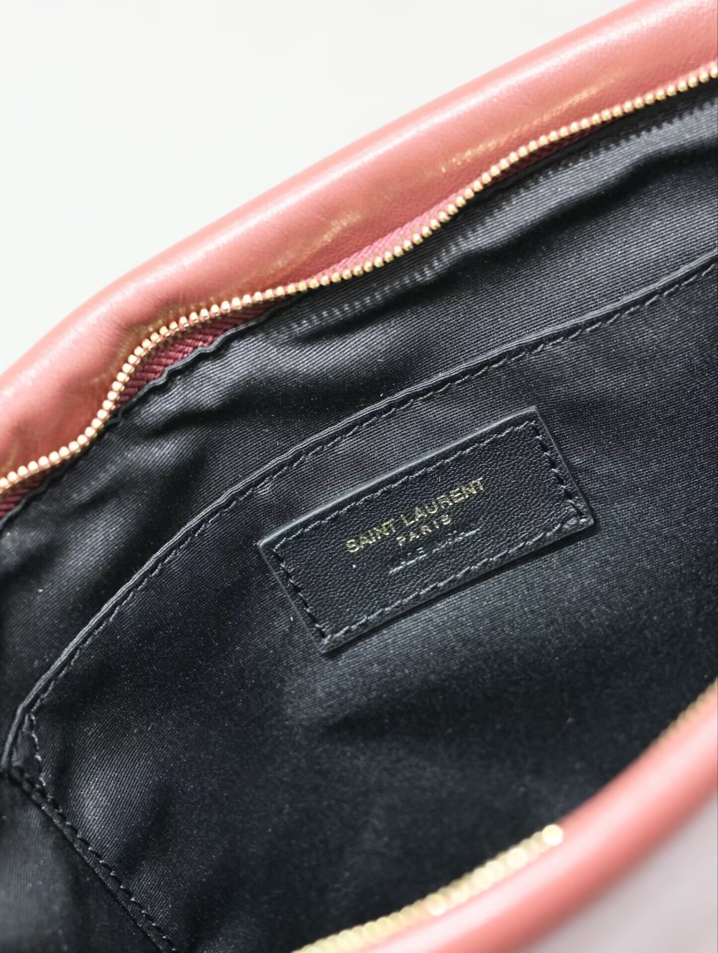 YSL CALYPSO large pouch in lambskin 30x22x3cm - Image 10