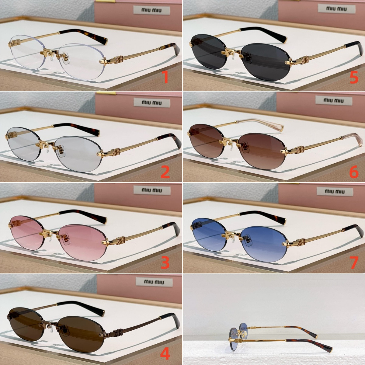 Miu Miu Glasses SMUA54 53-20-140 - Image 2