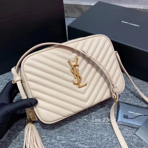 YSL LOU Camera bag in quilted leather - Handbags - YSL - Luxury Brands Bags