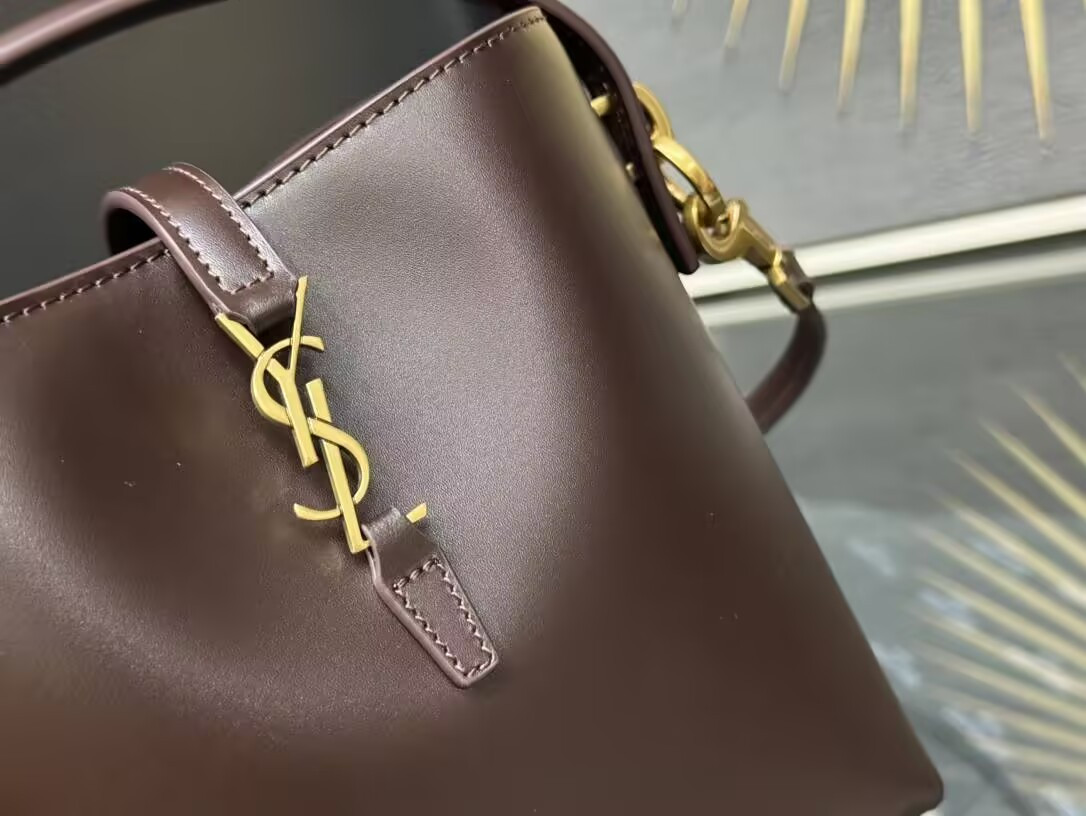 YSL LE 37 Mini (Shiny Leather) 15x13x6cm - Image 10