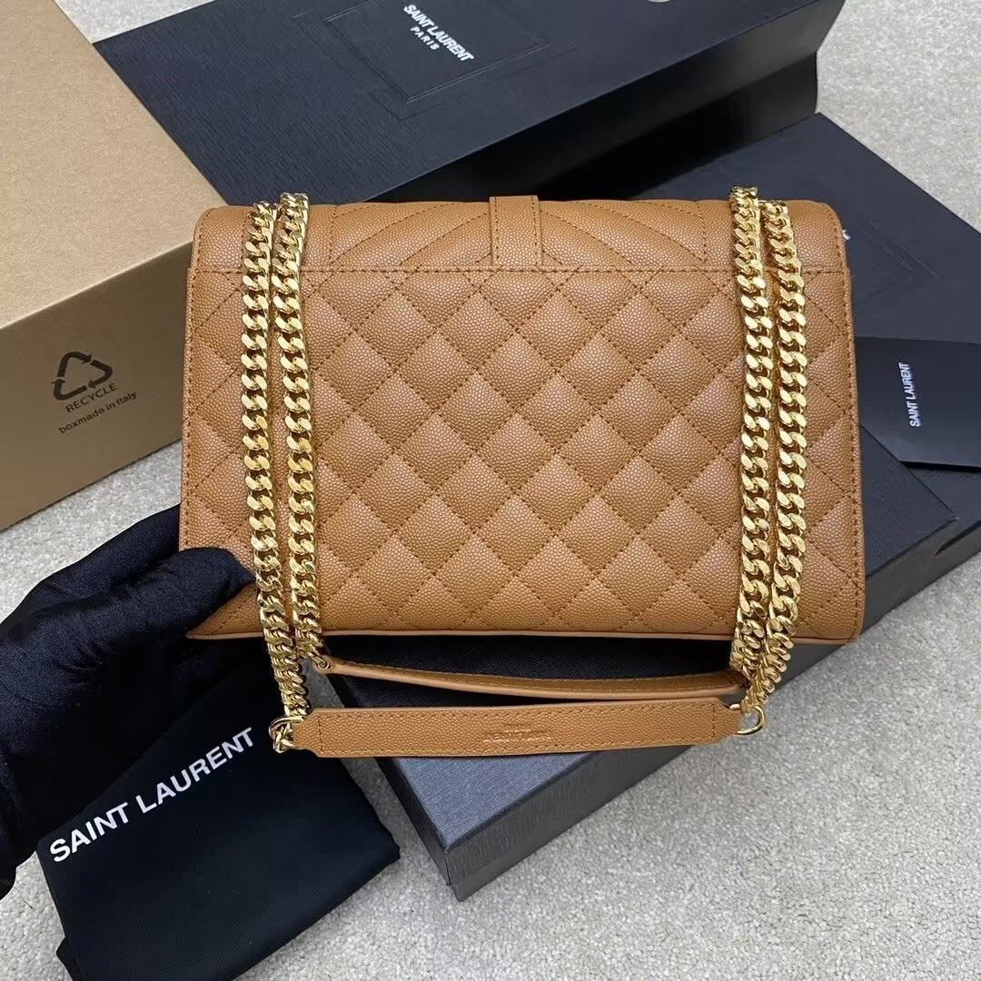 YSL ENVELOPE MEDIUM in MATELASS¨¦ lambskin 24x17.5x6cm - Image 3