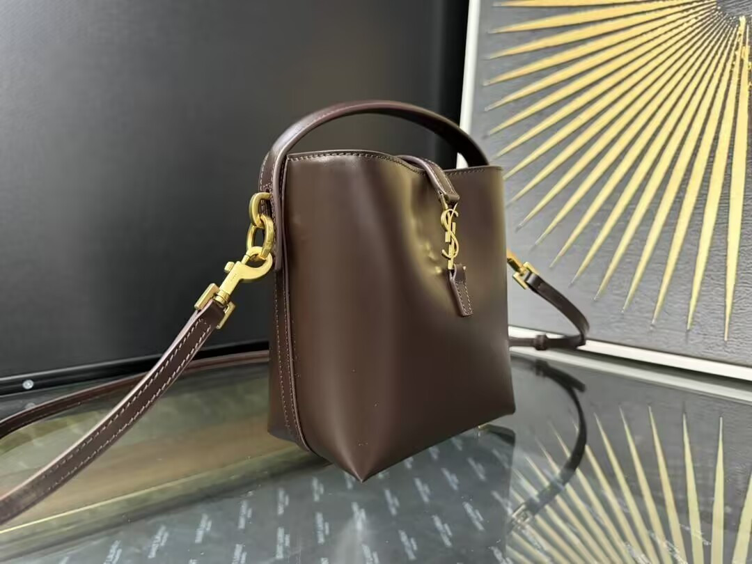 YSL LE 37 Mini (Shiny Leather) 15x13x6cm - Image 4
