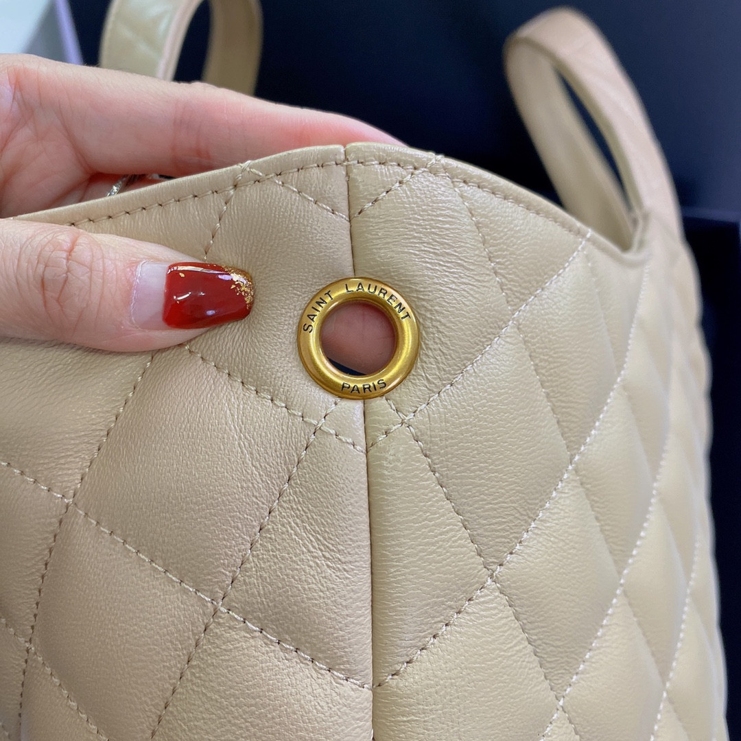 YSL ICARE MAXI SHOPPING BAG IN QUILTED LAMBSKIN - Image 7