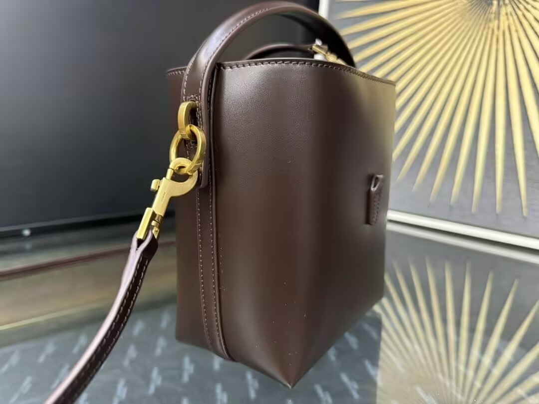 YSL LE 37 Mini (Shiny Leather) 15x13x6cm - Image 7