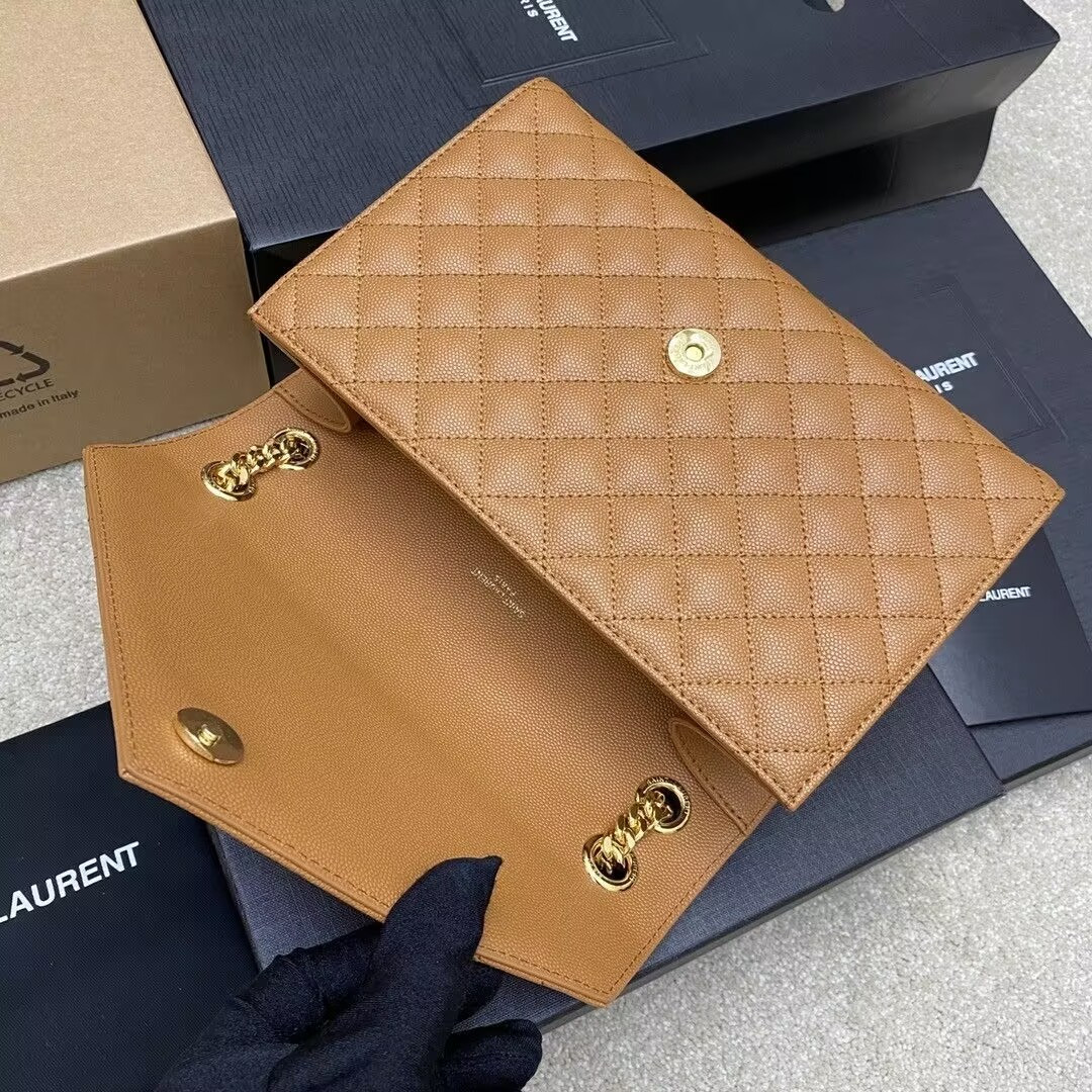 YSL ENVELOPE MEDIUM in MATELASS¨¦ lambskin 24x17.5x6cm - Image 6