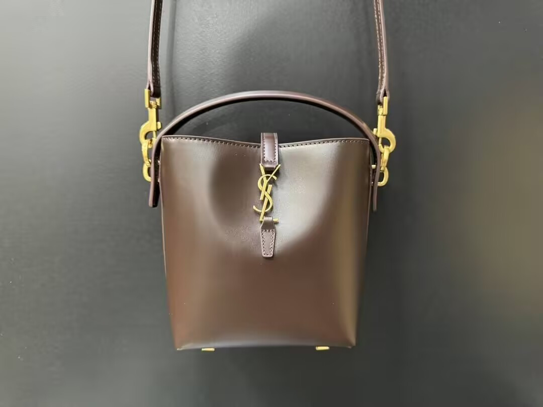 YSL LE 37 Mini (Shiny Leather) 15x13x6cm - Image 5