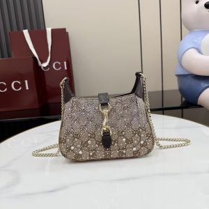 Alternative view of Gucci Jackie Notte Mini Crystal Handbag 19.5x18x3.5cm