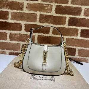 Gucci Mini Jackie 1961 Patent Leather Shoulder Bag 19x13x3cm