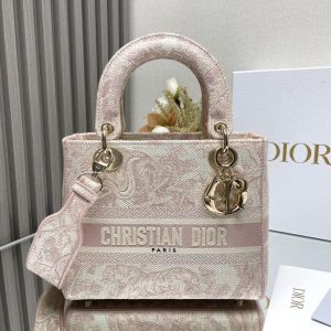 Dioriviera Medium Dior Lady D-Lite Bag 24x20x11cm