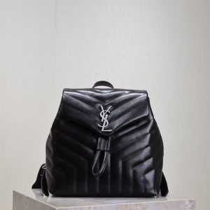 Alternative view of YSL LOULOU BACKPACK BLACK 26x22x11cm