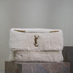 YSL NIKI LARGE IN SHEARLING 47 X 34 X 16 CM