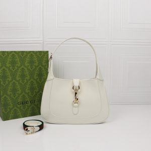 Gucci Jackie small shoulder Bag Ivory Patent Leather 27.4¡Á19.1¡Á4.1cm
