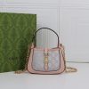 Gucci Jackie 1961 mini crystal GG lizard bag 19x13x3cm