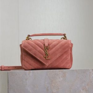 YSL Loulou college mini in suede 20x13x3cm