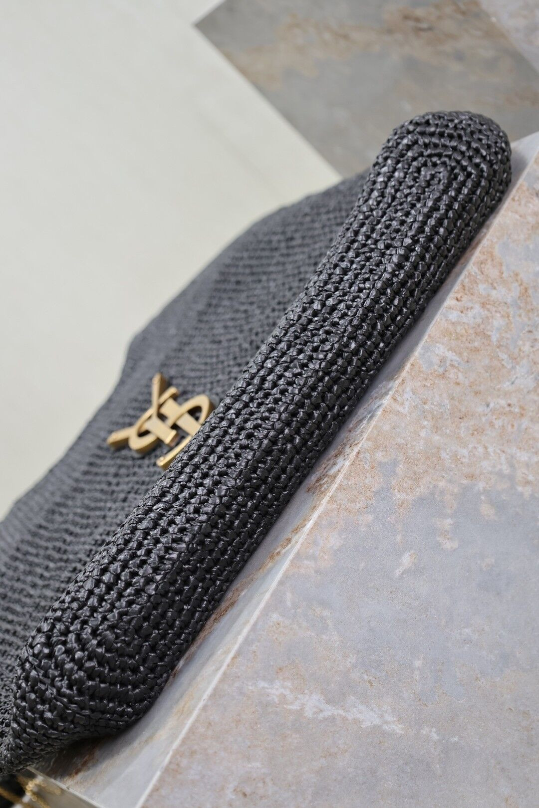 YSL ICARE IN RAFFIA 37-55x43x5cm - Image 7
