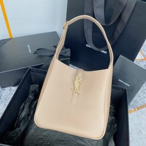 YSL LE 5 ¨¤ 7 supple small in grained leather Dusty Grey 23x22x8cm