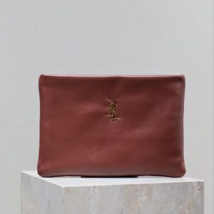 Alternative view of YSL CALYPSO large pouch in lambskin 30x22x3cm