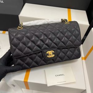 Alternative view of CHANEL CLASSIC HANDBAG GRAINED CALFSKIN 6 × 9.9 × 2.5 in