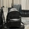 YSL CITY BACKPACK IN CROCODILE-EMBOSSED LEATHER 12.2 X 16.1 X 8.6 inches