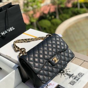 Alternative view of Chanel Classic Flap Jumbo 30cm CF Black Gold