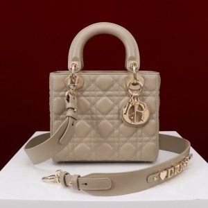 Alternative view of Small Lady Dior My ABCDior Bag Sand Colored 20 x 17 x 8 cm