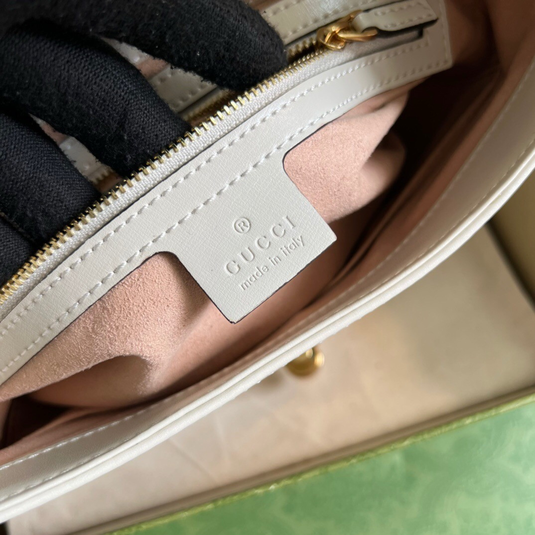 GUCCI JACKIE SMALL SHOULDER BAG Ivory 10.8"W x 7.5"H x 1.6"D - Image 5