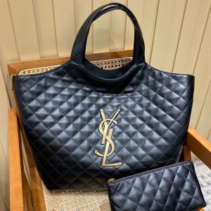 Alternative view of ICARE MAXI SHOPPING BAG IN QUILTED LAMBSKIN - Handbags - YSL - Luxury Brands Bags