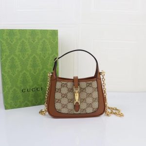 Alternative view of GUCCI JACKIE 1961 MINI GG SHOULDER BAG 19 x 13 x 3CM
