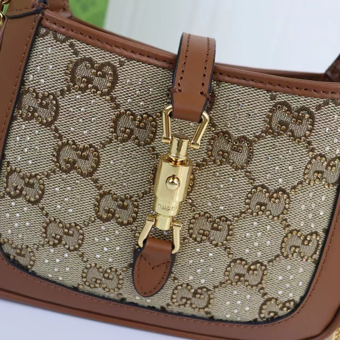 GUCCI JACKIE 1961 MINI GG SHOULDER BAG 19 x 13 x 3CM - Image 7