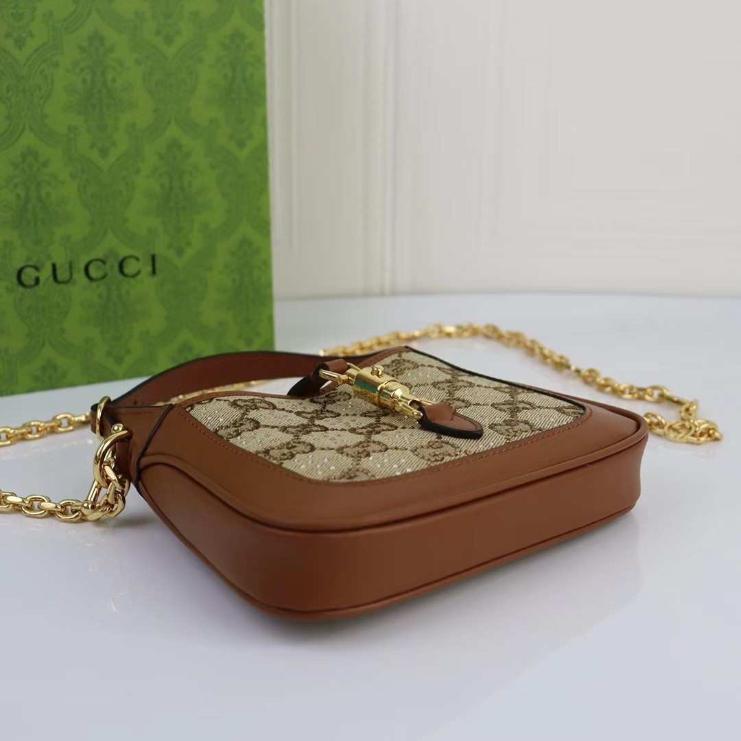 GUCCI JACKIE 1961 MINI GG SHOULDER BAG 19 x 13 x 3CM - Image 6