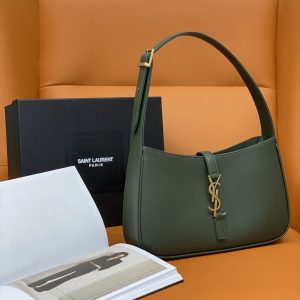 YSL LE 5 ¨¤ 7 IN SMOOTH LEATHER VERT FONCE  23 X 16 X 6.5 CM