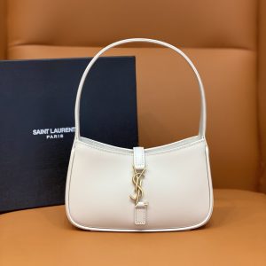 YSL MINI LE 5 ¨¤ 7 IN SMOOTH LEATHER BLANC VINTAGE 19 X 11.5 X 4.5 CM