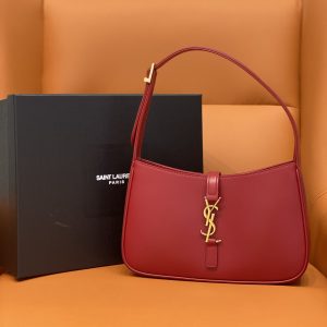 YSL LE 5 ¨¤ 7 IN SMOOTH LEATHER BLANC Red 23 X 16 X 6.5 CM
