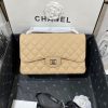 Chanel Classic Flap Jumbo 30cm CF Khaki Silver