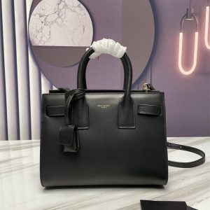 Alternative view of YSL SAC DE JOUR BABY IN SHINY LEATHER BLACK