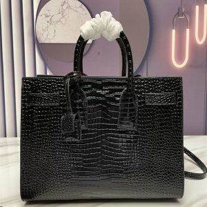 Alternative view of YSL SAC DE JOUR SMALL IN CROCODILE EMBOSSED LEATHER
