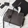 YSL SAC DE JOUR BABY IN GRAINED LEATHER GREY