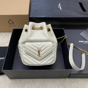 Alternative view of YSL MINI NOLITA WHITE