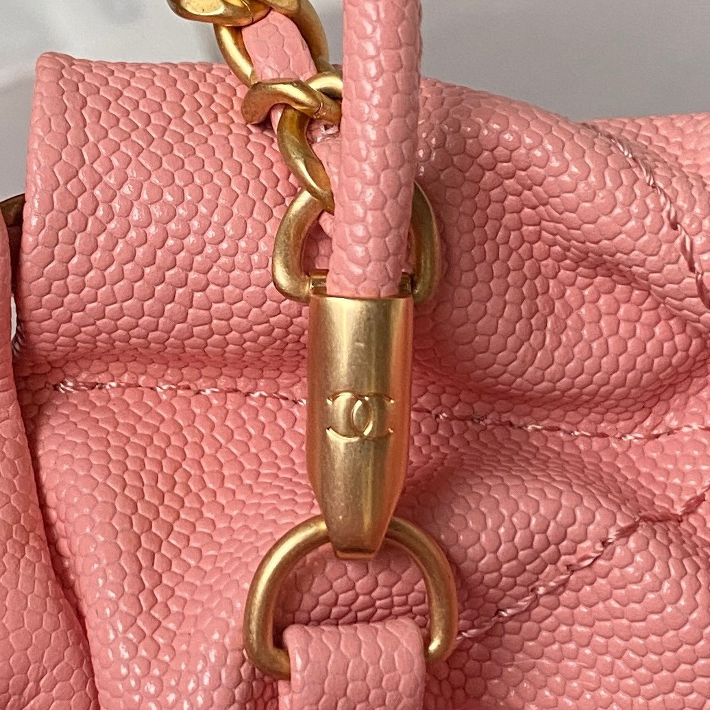 CHANEL 22 MINI HANDBAG GRAINED LEATHER PINK 7.8 ¡Á 7.4 ¡Á 2.3 in - Image 8